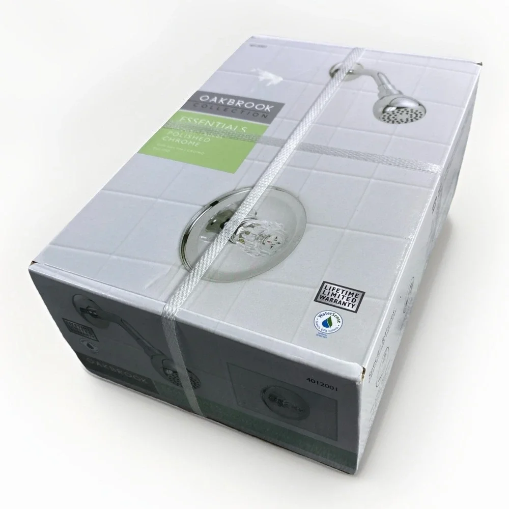OakBrook Essentials Shower Faucet Acrylic One Handle Chrome 832X-0501 1.8GPM NEW
